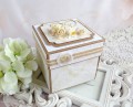 komunijny exploding box w torebce z tekturkowym kielichem 3D i kieszonką na prezent pieniężny,  w kolorach: craft, brązowy, kremowy, ivory, beżowy