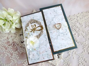 Ślubna kartka w pudełku 1061