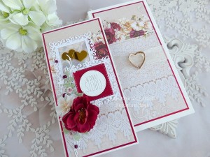 Ślubna kartka w pudełku 1062