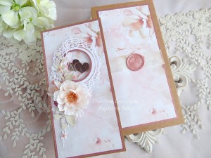 Ślubna kartka w pudełku 1065