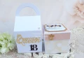Exploding box na 18 urodziny z koroną w kolorach: różowy, czarny, złoty, biały
